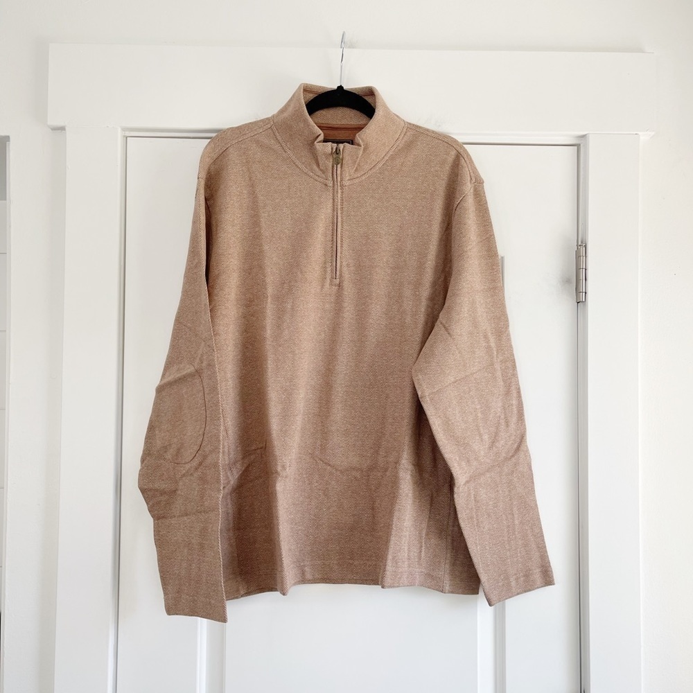Jos A Bank Reserve Collection Quarter Zip Sweater - XL